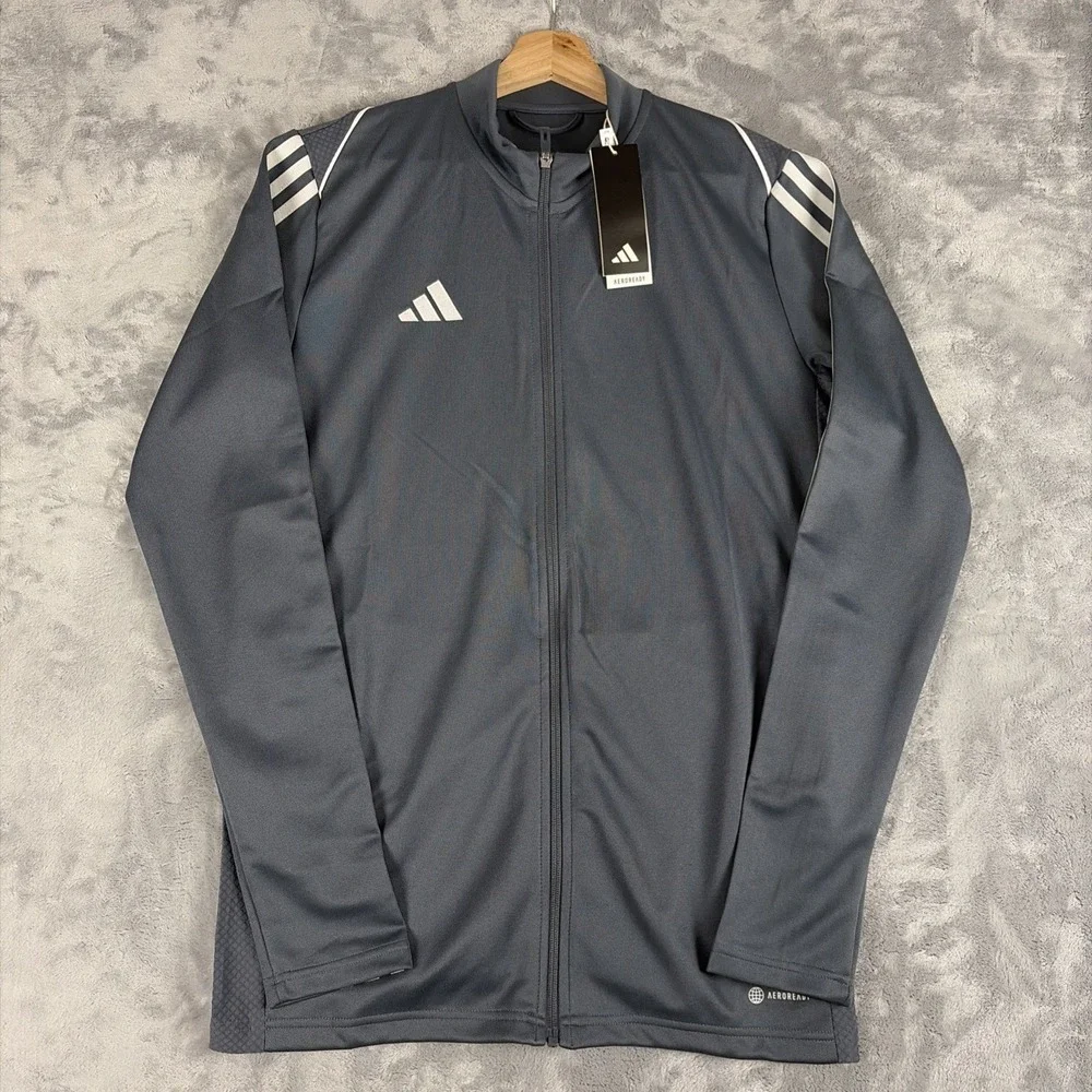 Adidas Mens Tiro 23 League Training Jacket Size Medium Tall Team Onix NWT